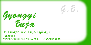 gyongyi buja business card